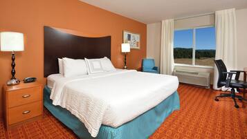 Memory foam beds, in-room safe, desk, blackout drapes