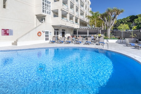 Indoor pool, seasonal outdoor pool