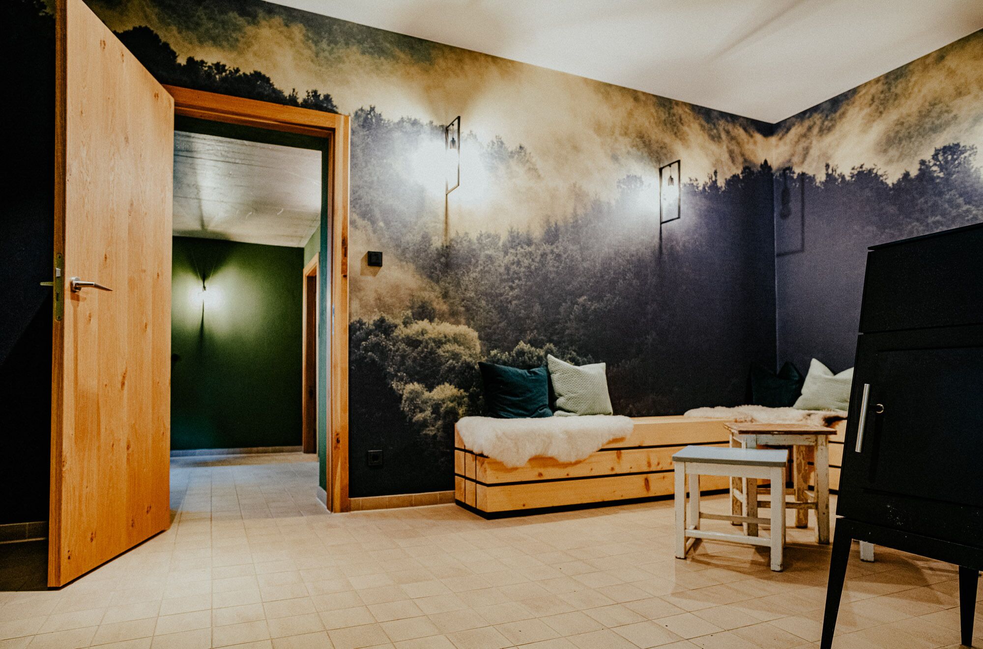 Sauna, massages