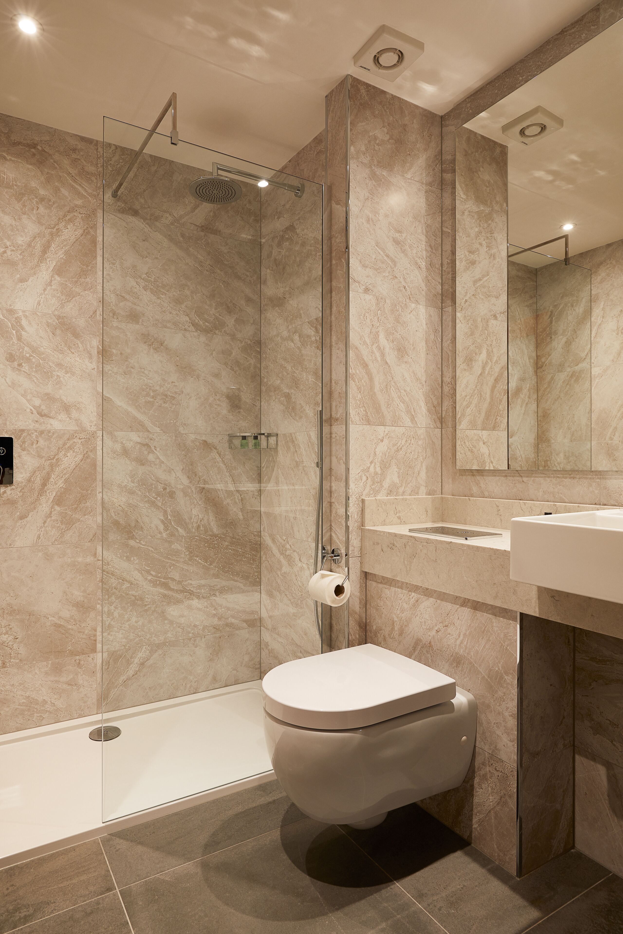 free toiletries, hair dryer, towels