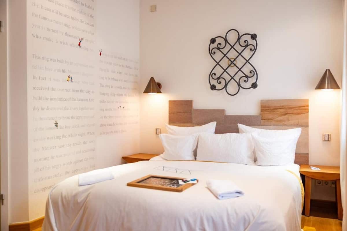 1 slaapkamer, hypoallergeen beddengoed, donzen dekbedden, een minibar