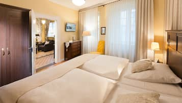 Romantic Suite, 1 King Bed, Annex Building | Down duvets, in-room safe, individually decorated