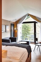 Doppelzimmer (Burgblick) | Literie hypoallergénique, coffres-forts dans les chambres, bureau