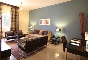 Flat-screen TV, DVD player