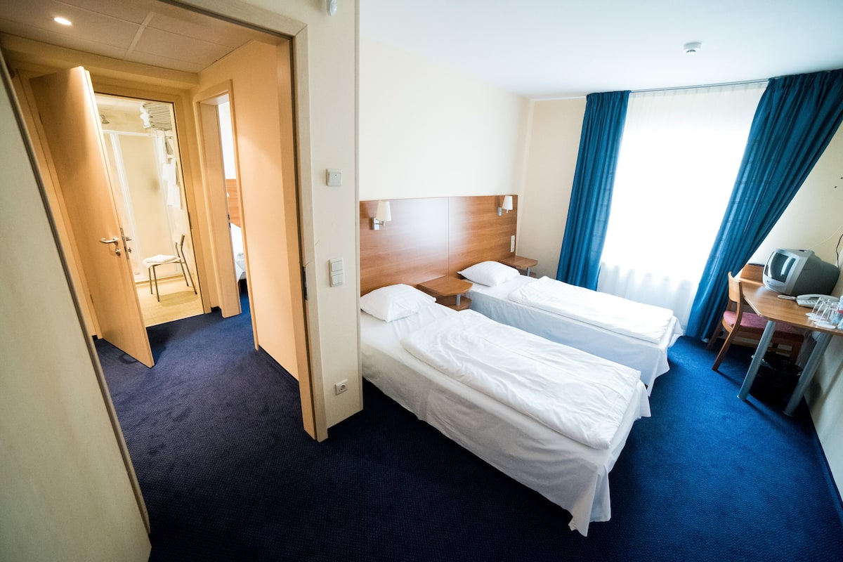Family Room | 2 bedrooms, free cribs/infant beds, free WiFi, bed sheets