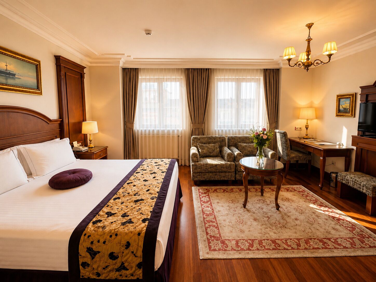 Premium bedding, minibar, in-room safe, desk