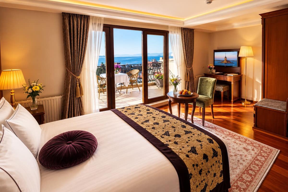 Chambre Double Romantique, balcon | Literie de qualité supérieure, minibar, coffres-forts dans les chambres