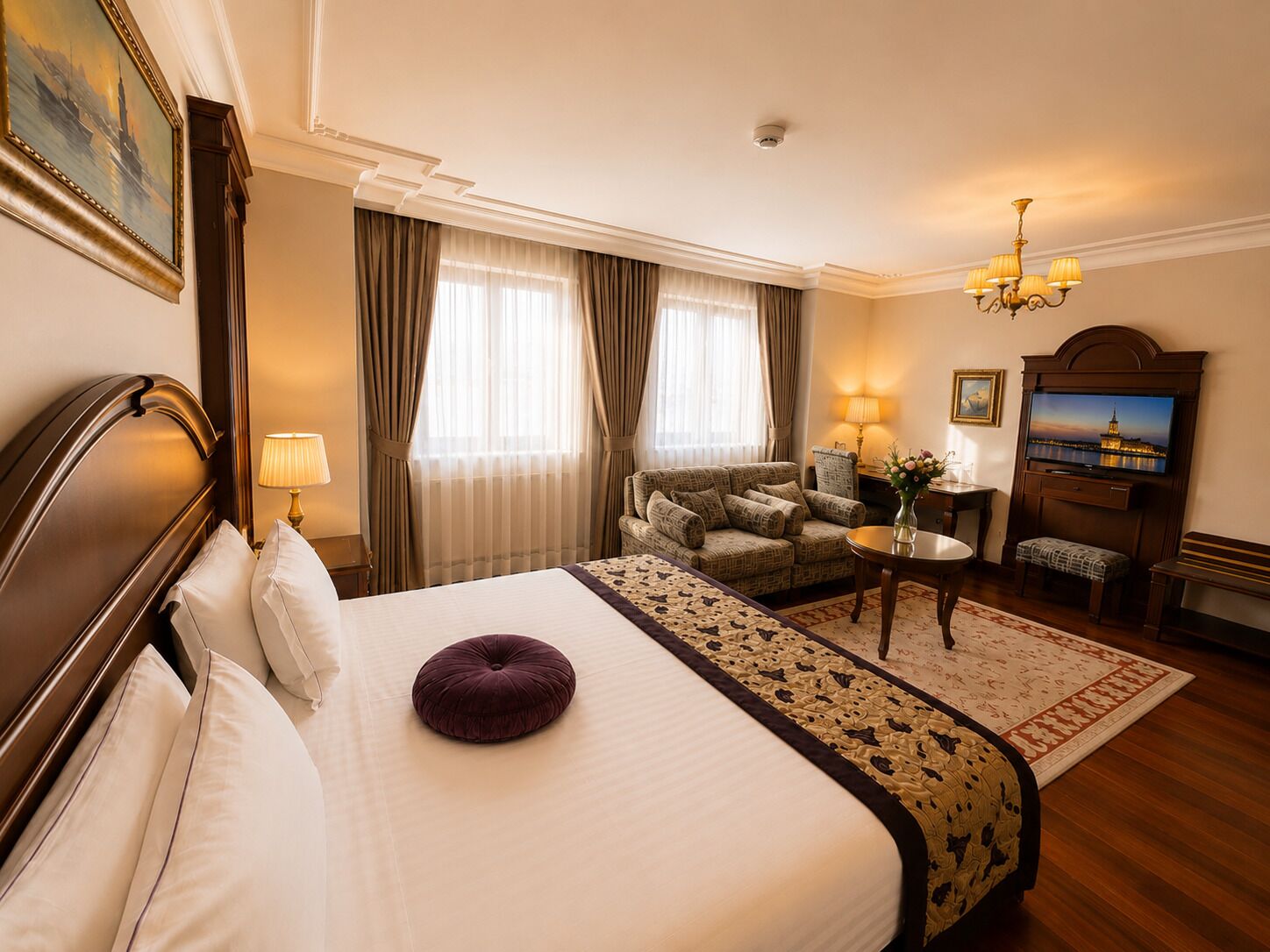 Premium bedding, minibar, in-room safe, desk