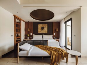 Literie de qualité supérieure, couette en duvet d'oie, minibar