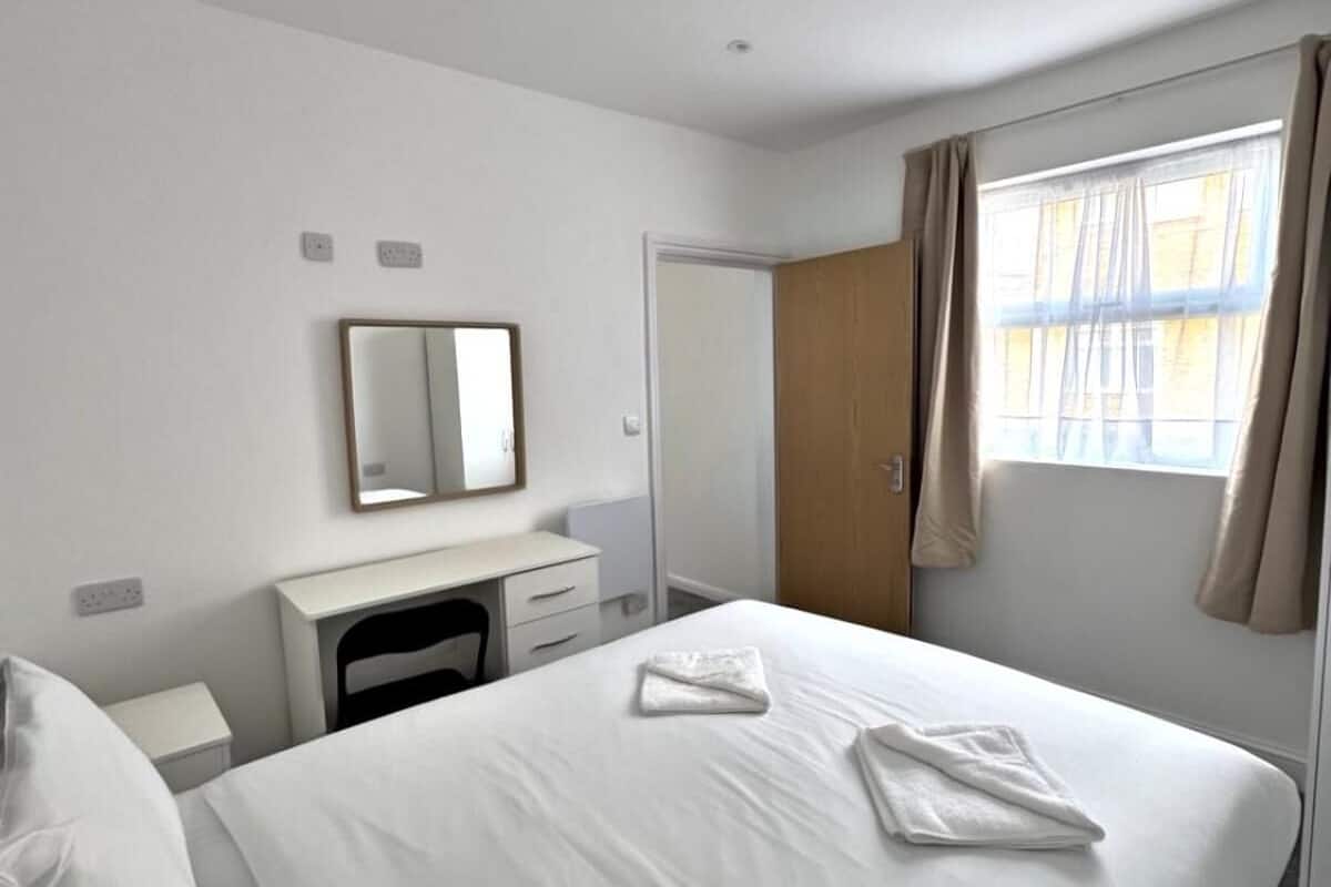 Desk, iron/ironing board (on request), WiFi (free), bed sheets