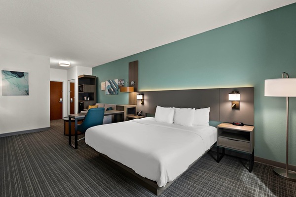 Suite, 1 King Bed with Sofa bed, Non Smoking | Premium bedding, down comforters, pillowtop beds, desk