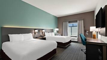 Room, 2 Queen Beds, Accessible, Non Smoking | Premium bedding, down comforters, pillowtop beds, desk