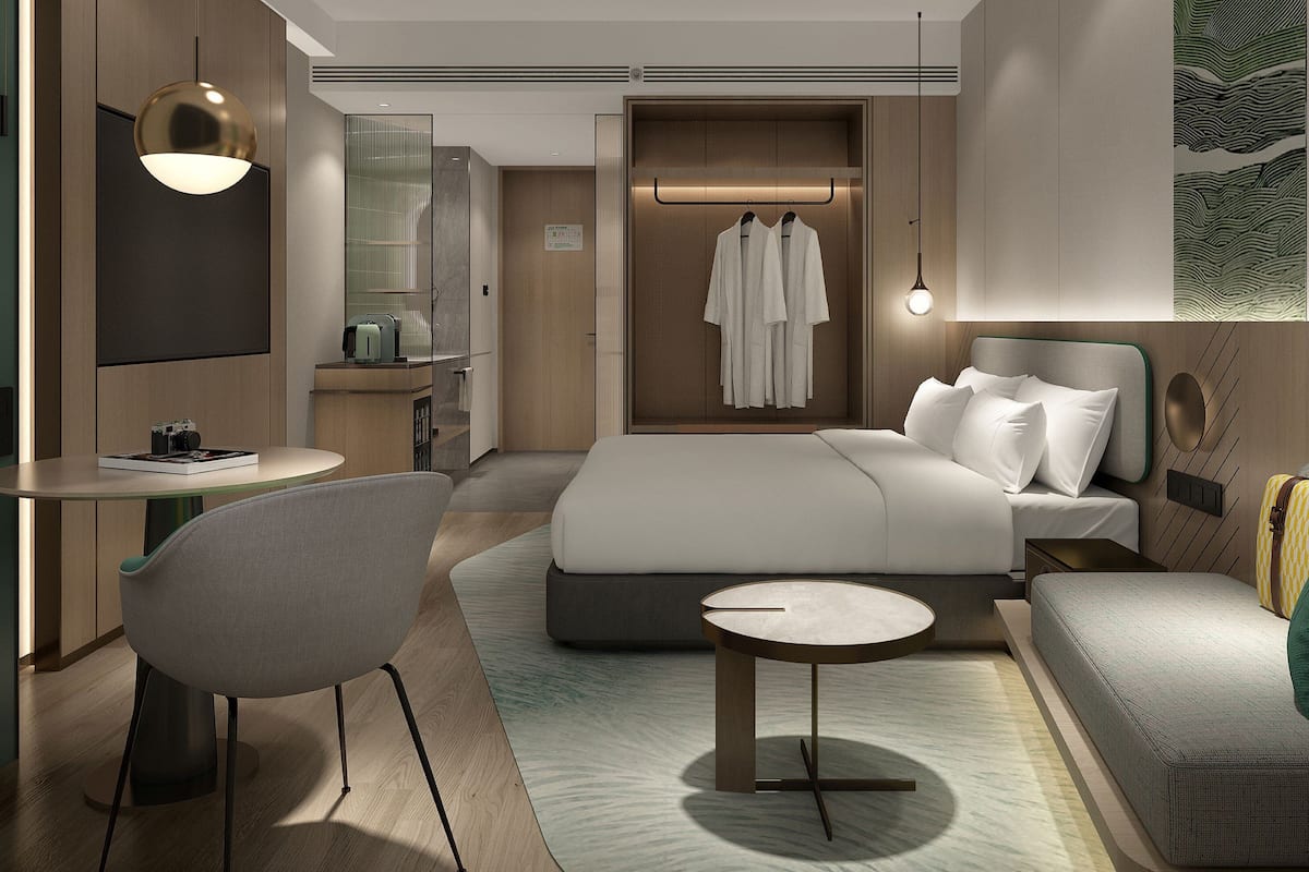 Down duvets, minibar, in-room safe, desk