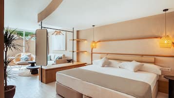 Deluxe-Studiosuite, Terrasse | 1 Schlafzimmer, Zimmersafe, Schreibtisch, laptopgeeigneter Arbeitsplatz
