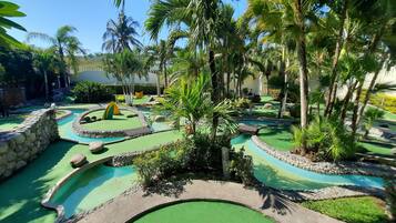 Indoor pool, outdoor pool, open 9:00 AM to 9:00 PM, pool umbrellas