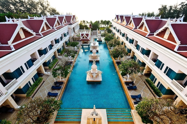 3 outdoor pools, pool umbrellas - Grand Pacific Sovereign Resort & Spa (Cha-am)