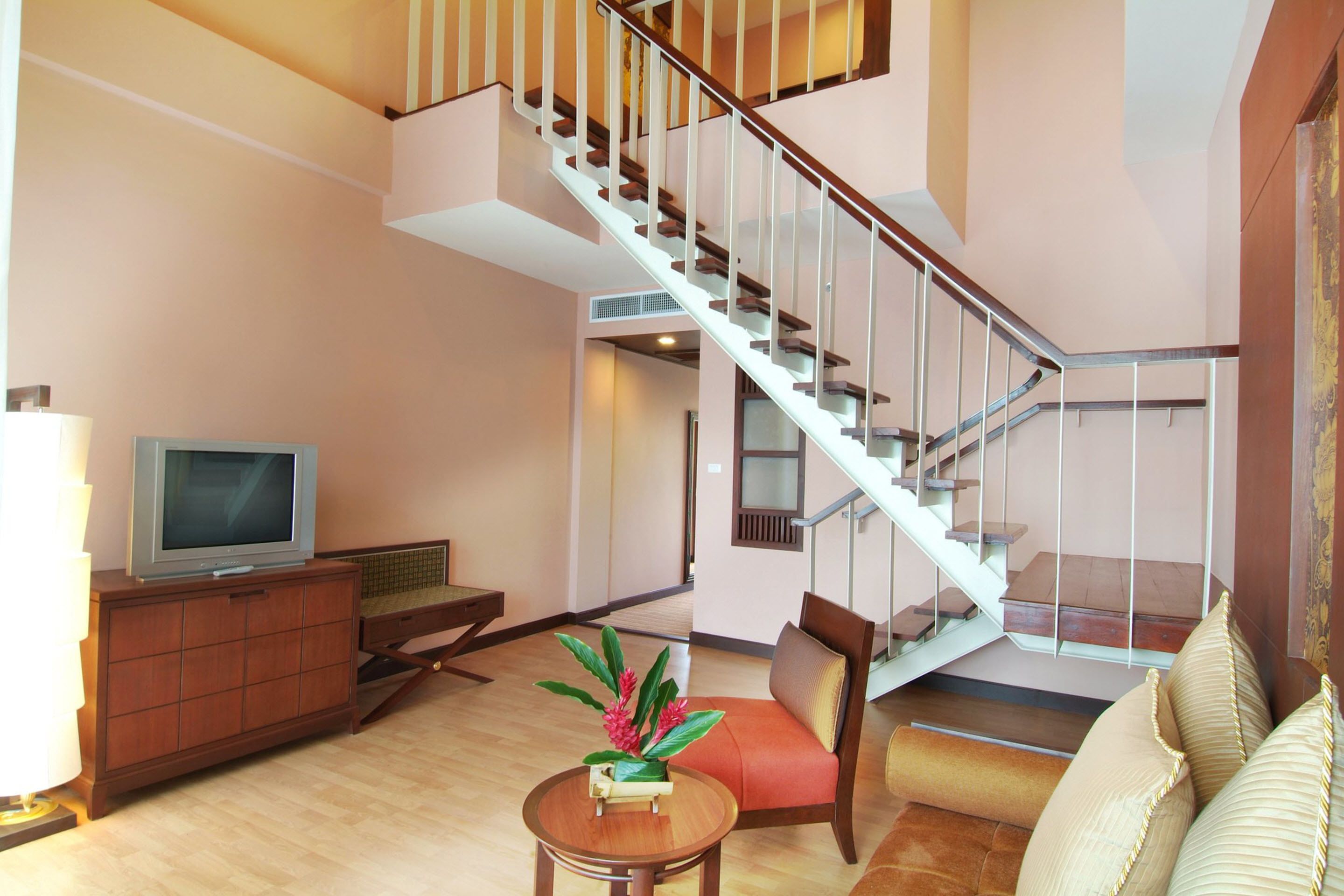 duplex pool view | 1 bedroom, premium bedding, minibar, in-room safe