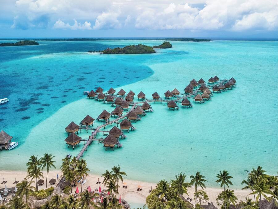 منظر من الجو على ارتفاع عالٍ