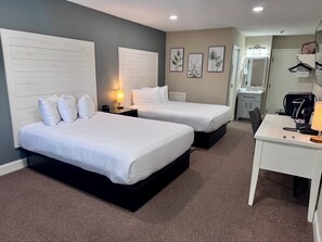 Premium bedding, individually decorated, individually furnished, desk