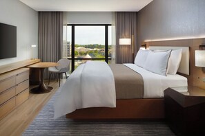 Presidential Suite, 2 Bedrooms, Lake View | In-room safe, desk, laptop workspace, iron/ironing board