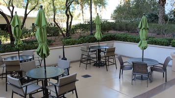 Breakfast, lunch served; Regional cuisine, pool views