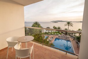 Double Room, Balcony, Sea View | Balcony view - Hotel THB Los Molinos - Adults Only (Ibiza Town)