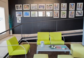 Sala de estar en el lobby