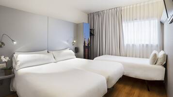 Desk, blackout drapes, free cribs/infant beds, free WiFi