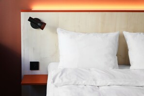 Blackout curtains, free WiFi, bed sheets