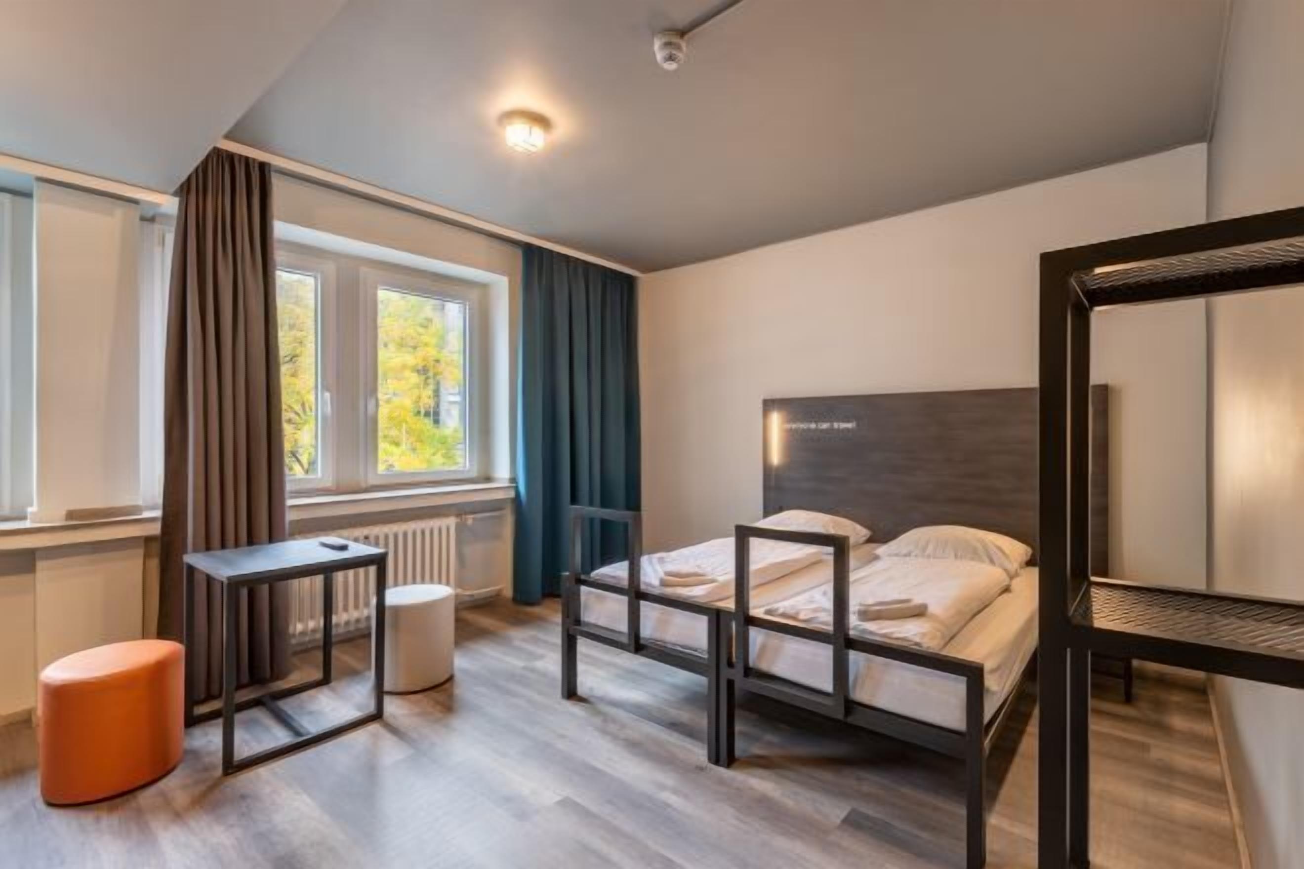 Desk, blackout drapes, iron/ironing board, free WiFi