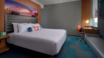 Hypo-allergenic bedding, in-room safe, desk, iron/ironing board