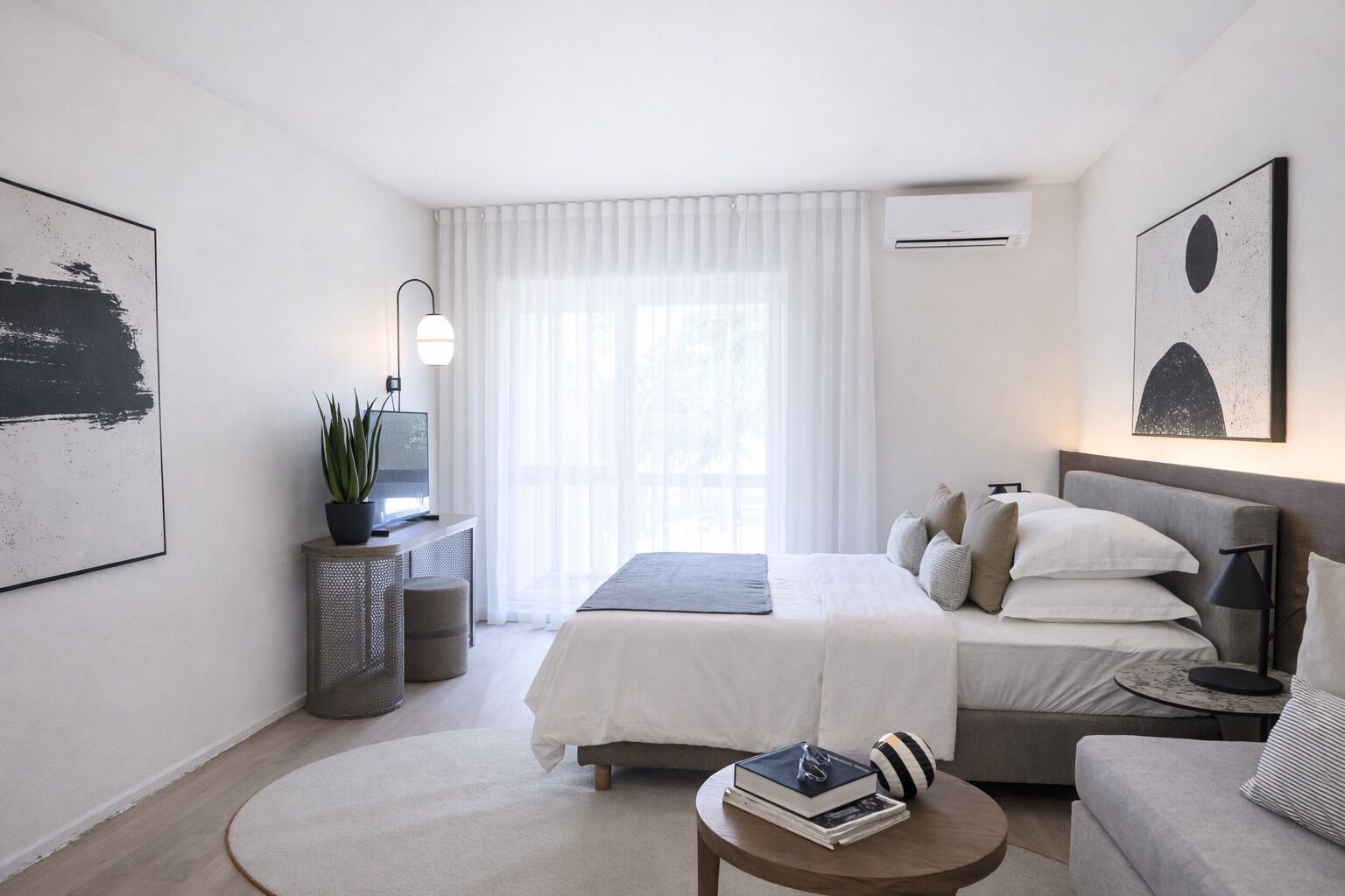 مكتب وستائر تعتيم وأسرّة أطفال/رضّع وواي فاي مجانًا