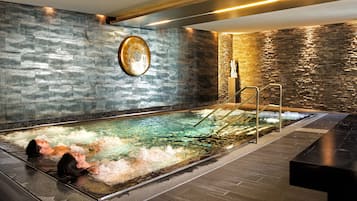 Sauna, steam room, body treatments, aromatherapy, facials, reflexology