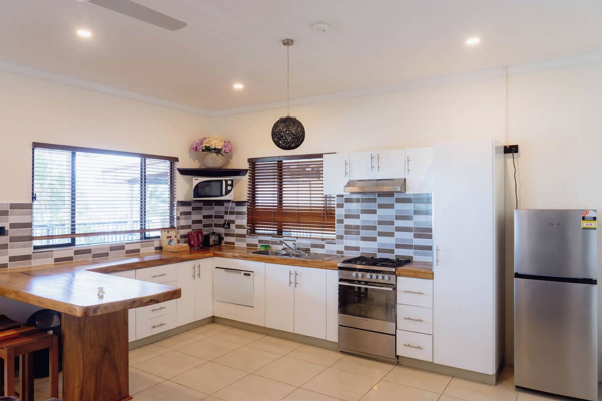 sunset suite with beachfront balcony | private kitchen