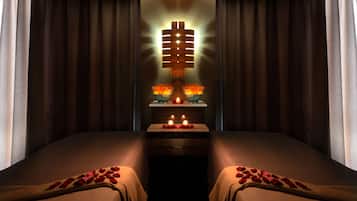 Behandlungsräume für Paare, Sauna, Körperbehandlungen, Aromatherapie