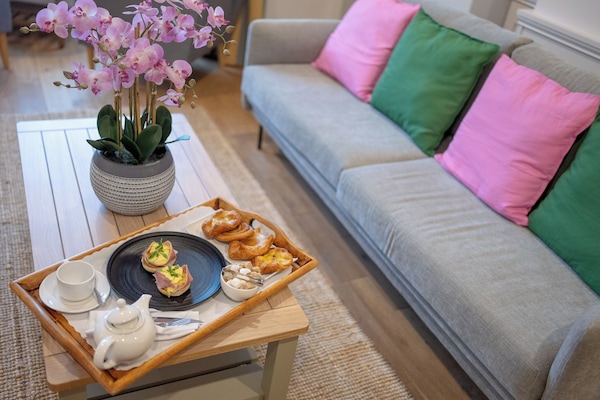 Suíte, 1 cama King | Área de estar