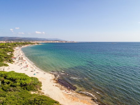 Beach nearby. Rina Hotel