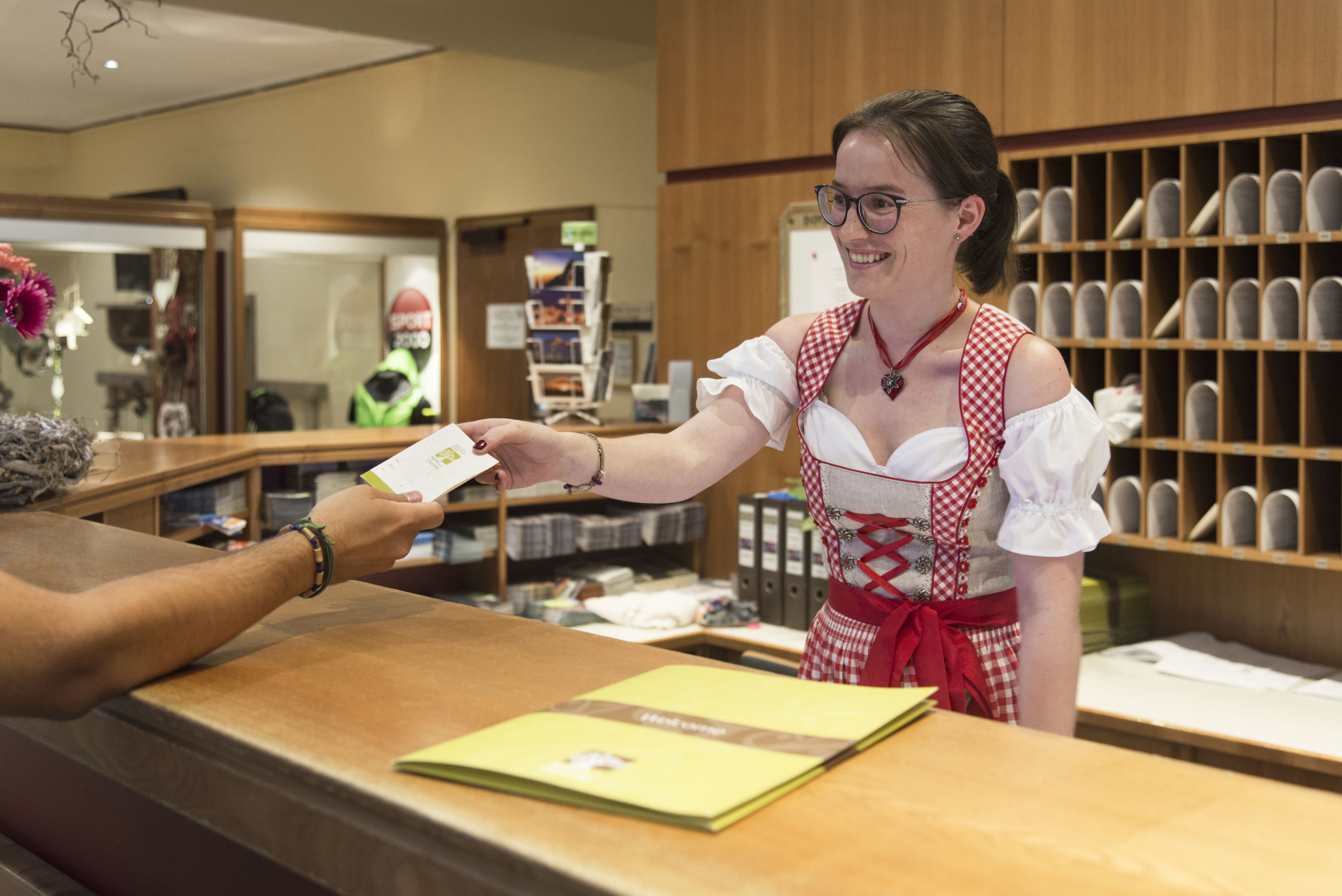 check-in/check-out kiosk