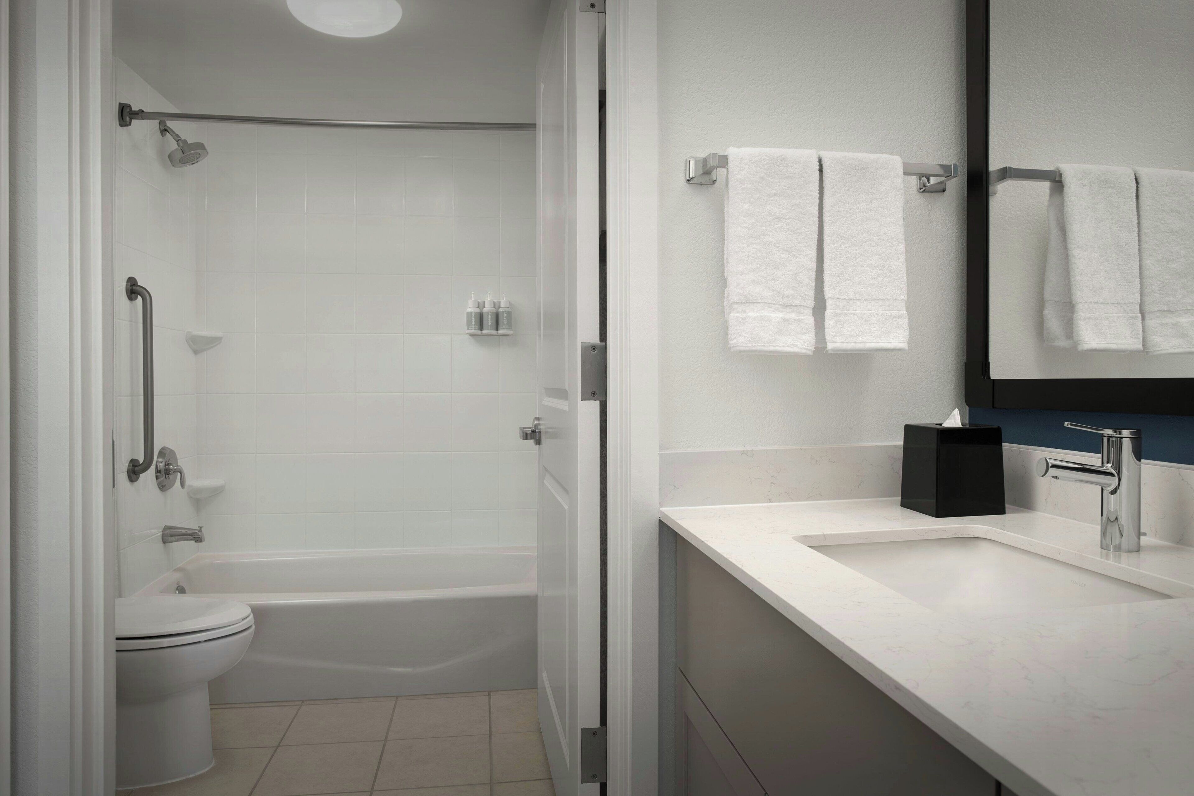 free toiletries, hair dryer, towels, soap