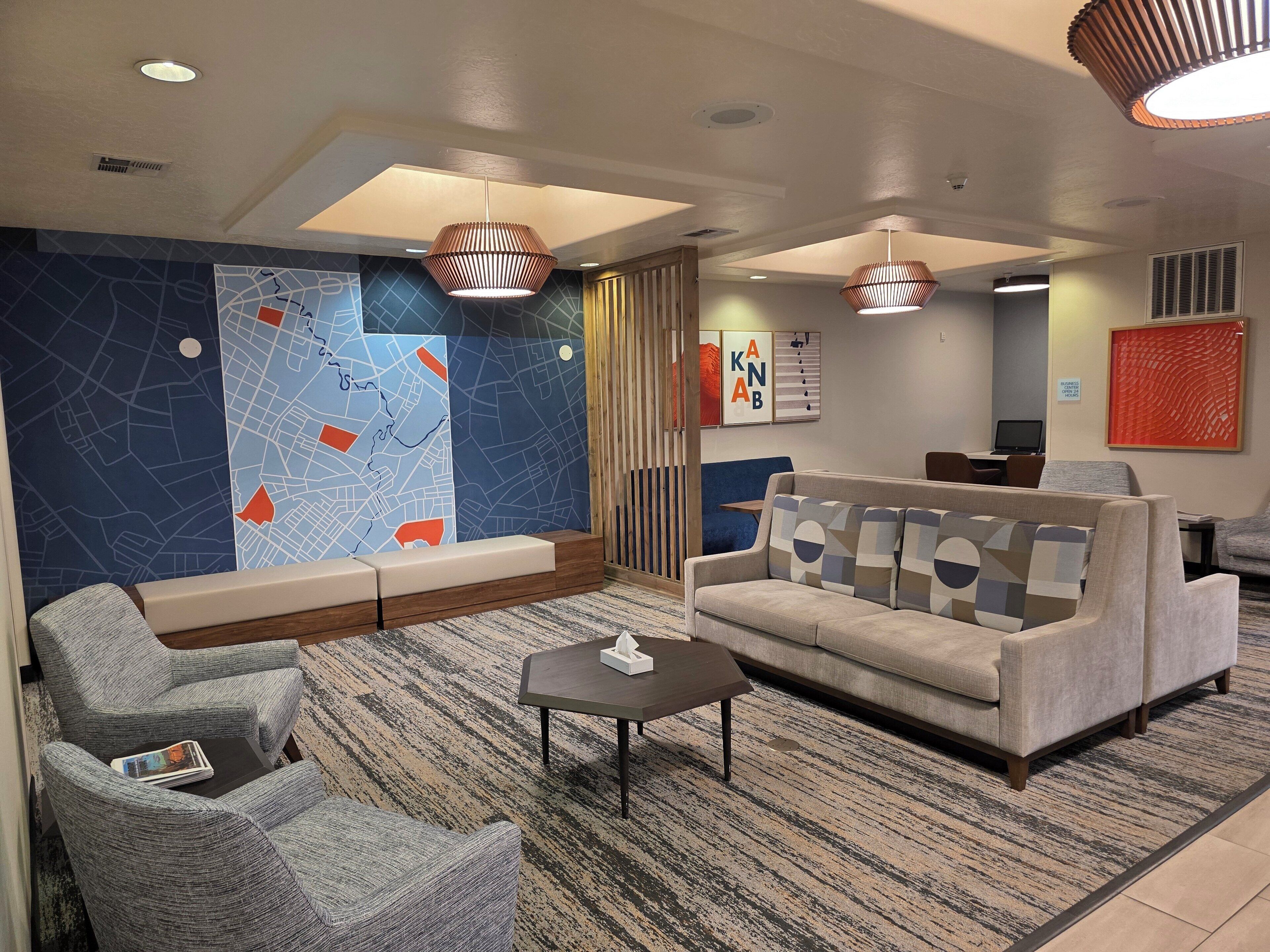 Sala de estar en el lobby