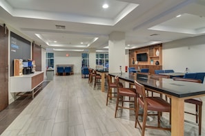 Free daily buffet breakfast