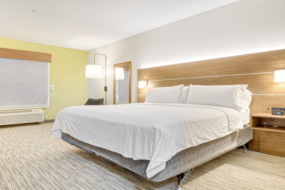 Room, 1 King Bed, Accessible (Comm, Mobil, Roll-In Shower) | Premium bedding, in-room safe, desk, iron/ironing board