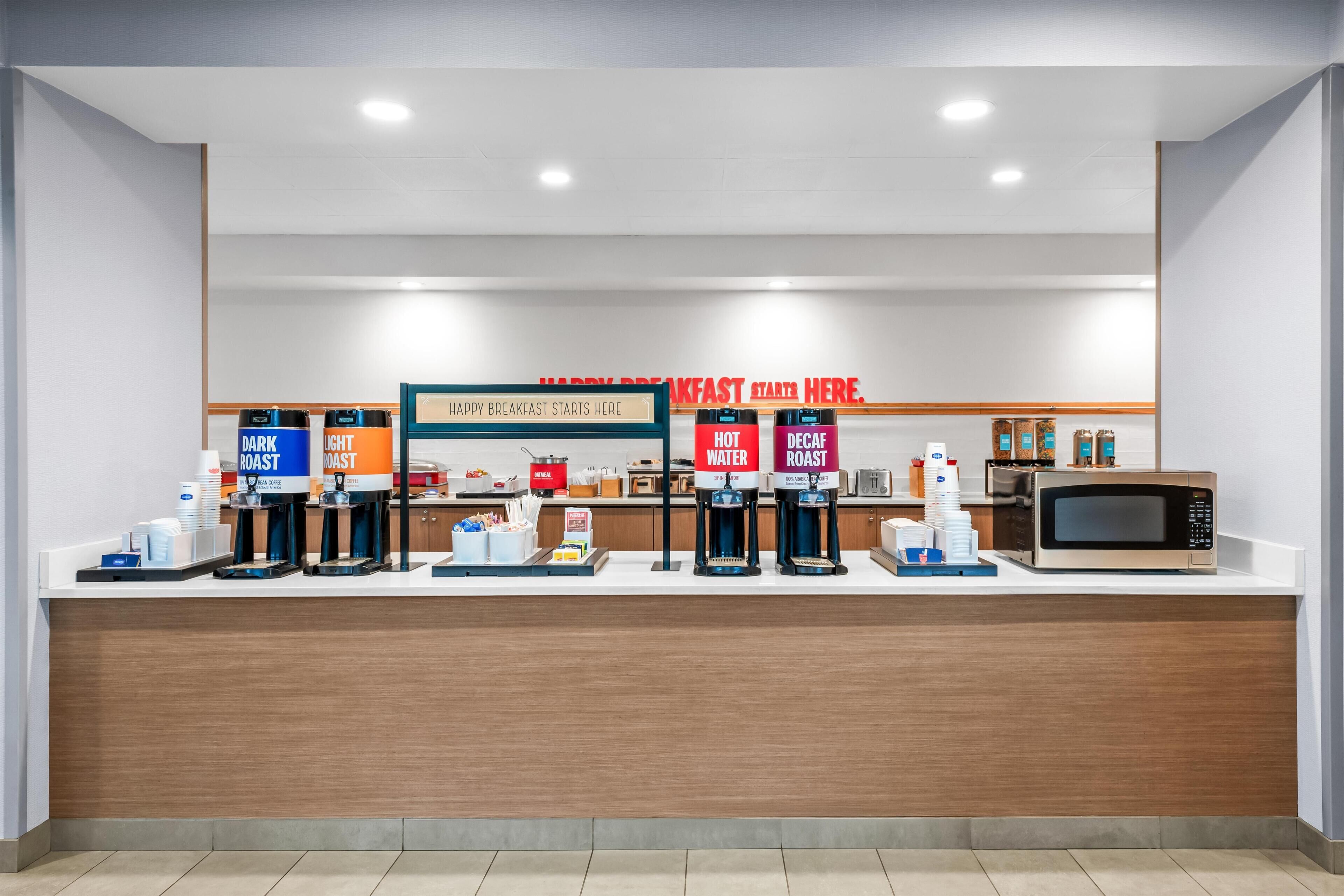 Free daily buffet breakfast