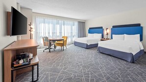 Room, 2 Queen Beds, Accessible (Roll-In Shower) | Premium bedding, desk, blackout drapes, iron/ironing board - Hampton Inn & Suites National Harbor - Alexandria Area (Oxon Hill)