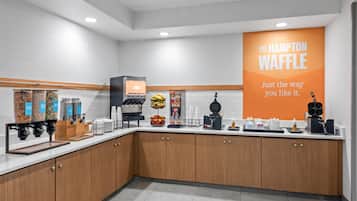 Free daily buffet breakfast