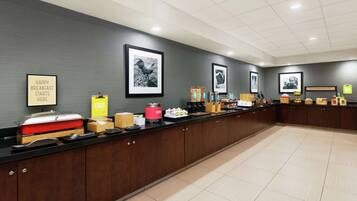 Free daily buffet breakfast