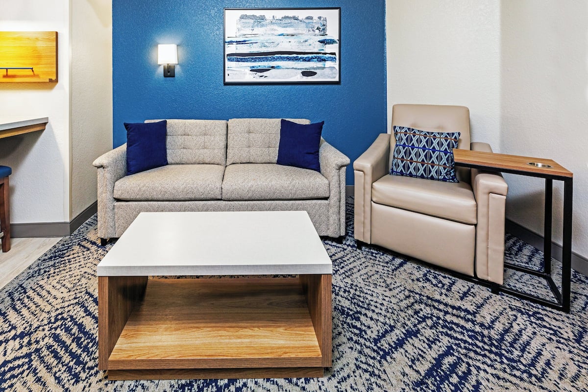 Suite estudio, 1 cama King size, acceso para personas con movilidad reducida (Accessible Shower) | 1 habitación, muebles diferentes y escritorio