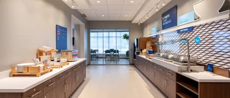 Free daily buffet breakfast