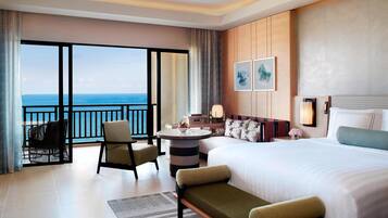Premier Ocean View Room King | Frette Italian sheets, premium bedding, down comforters, pillowtop beds