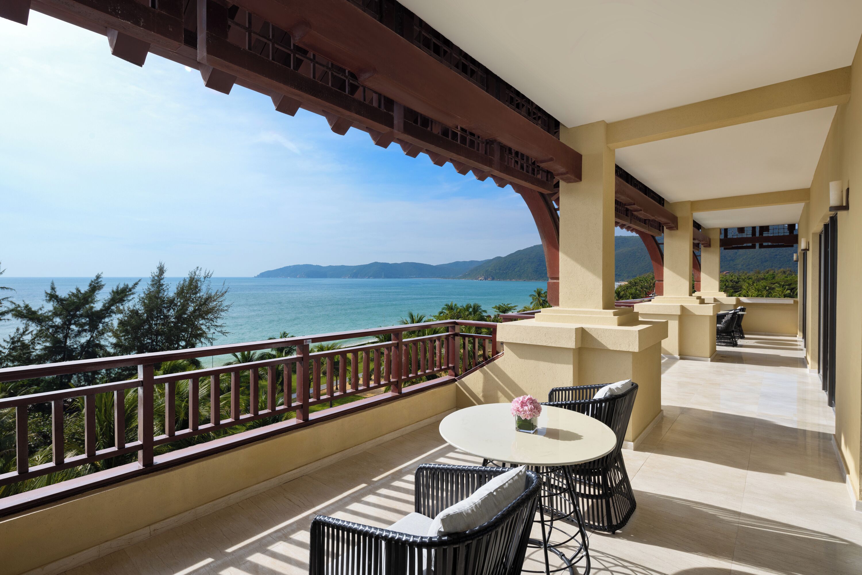 Huatian Pavilion - Two-Bedroom Ocean View Suite (Executive Lounge Access) | Frette Italian sheets, premium bedding, down comforters, pillowtop beds